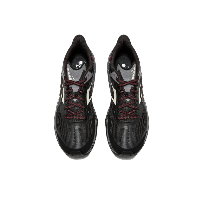 Diadora Anti Slip Wear Resistant Low Top Casual Running Shoes Unisex Black-2