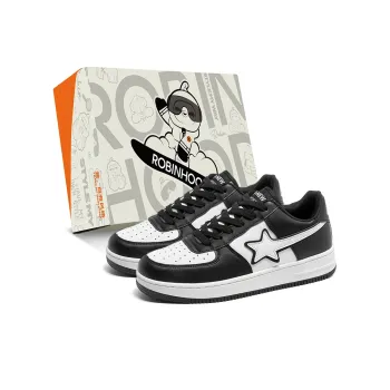 ROBINHOOD Slip Resistant, Abrasion Resistant, Lightweight, Breathable Low Top Skateboard Shoes Unisex Box Included