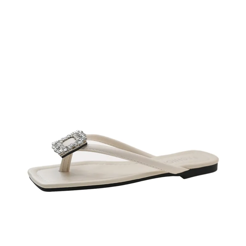 WUJI Rubber Sole Slip Resistant Abrasion Resistant Flip Flops Women's-0
