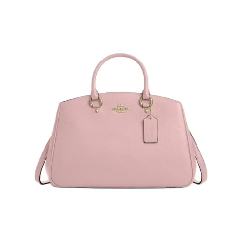 COACH Pebble Leather Shoulder Bag, Crossbody Bag, Handbag Tubas Women's Pink