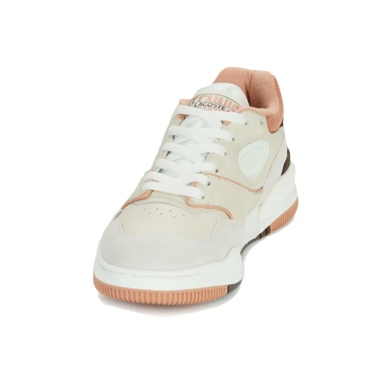 LACOSTE LINESHOT Anti Slip Wear Resistant Low Top Skateboard Shoes Men's Ecru-2