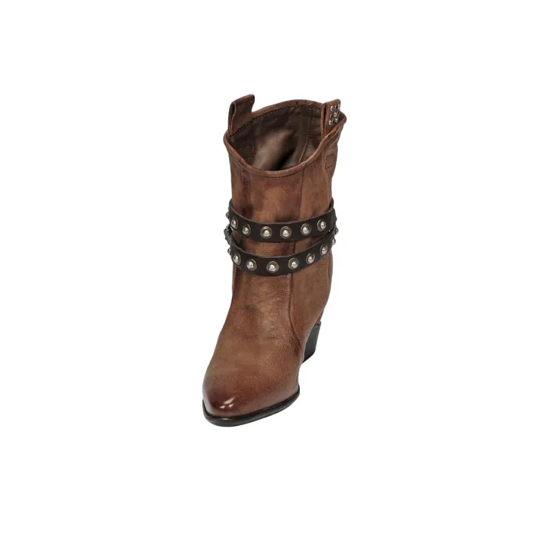 AirStep TINGET Ankle Boots 8cm Women's Brown-4