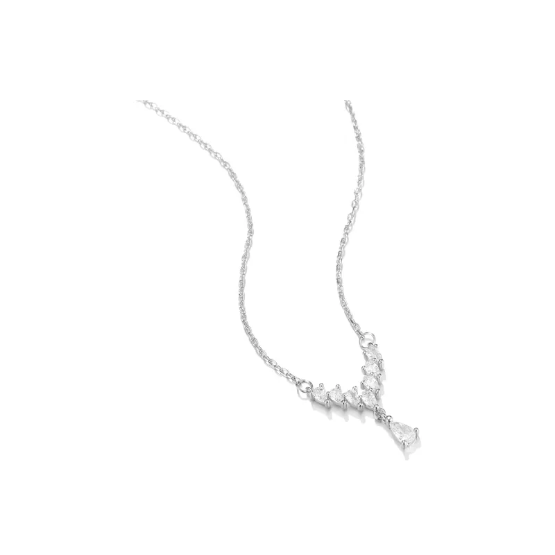 Clect Synthetic Cubic Zirconia Necklaces Women's-2