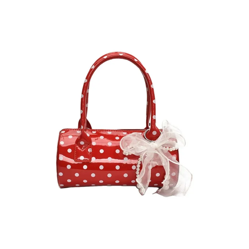 Rainbow Girl PU Crossbody One Shoulder Handbag Women's White/Black/Red-7