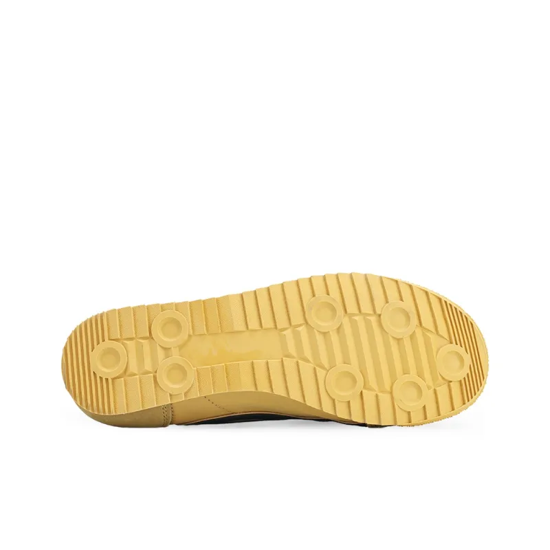 GLO BULL Cortez Shoes German Army Trainers Cushioning, Breathable, Lightweight Low Top Casual Shoes Men's Yellow Black-5
