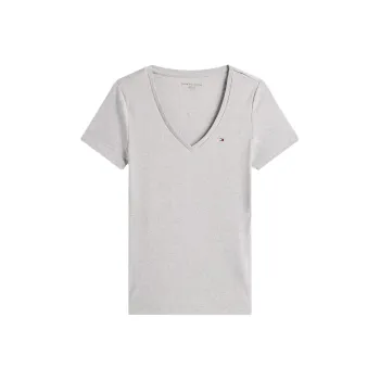 Tommy Hilfiger SS24 T Shirt Women's Light Gray