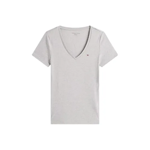 Tommy Hilfiger SS24 T Shirt Women's Light Gray