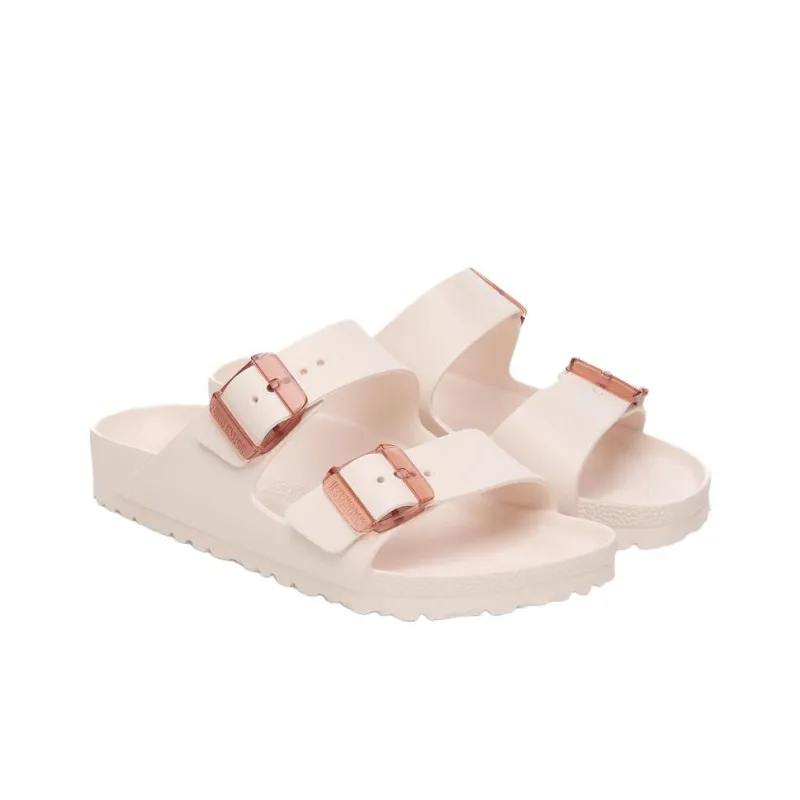Birkenstock Arizona EVA Abrasion Resistant Slide Slippers Unisex Light Pink Regular Loose Fit-2