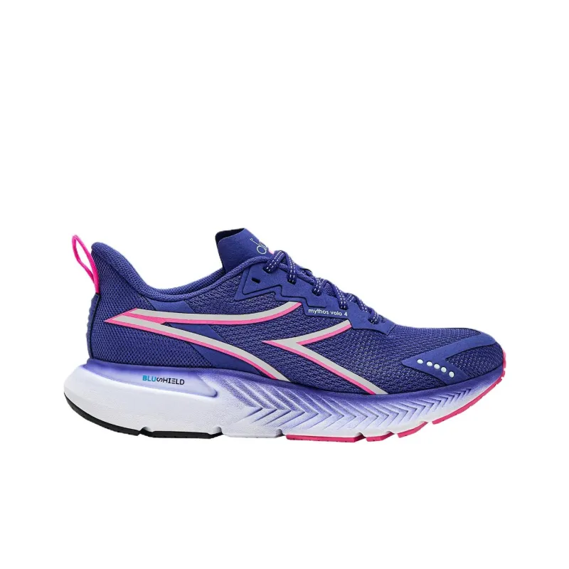 Diadora Anti Slip Wear Resistant Low Top Casual Running Shoes Women's Blue-1