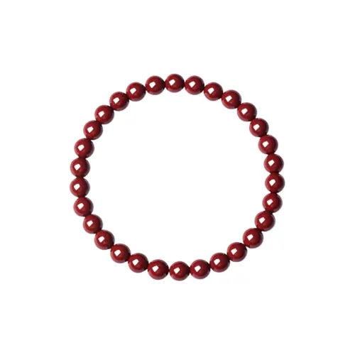 MY WORLD BEGINS AND ENDS WITH YOU Natural Cinnabar Bracelets Unisex
