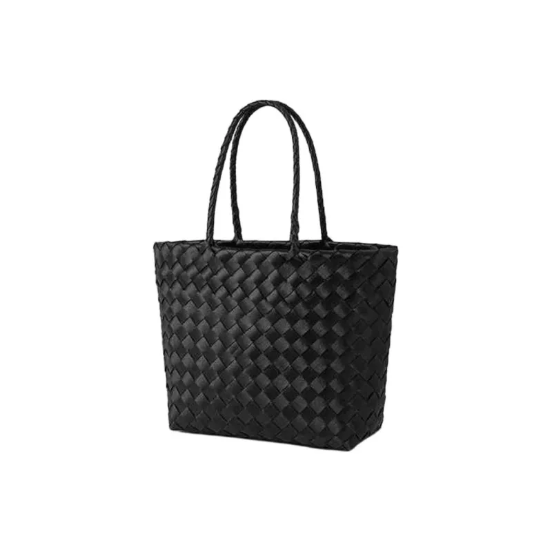 MUJI Polyethylene Handbag Women's Gray/Black/Pink-6