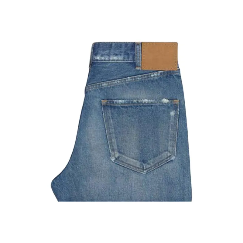 CELINE Denim Shorts Men Blue-7