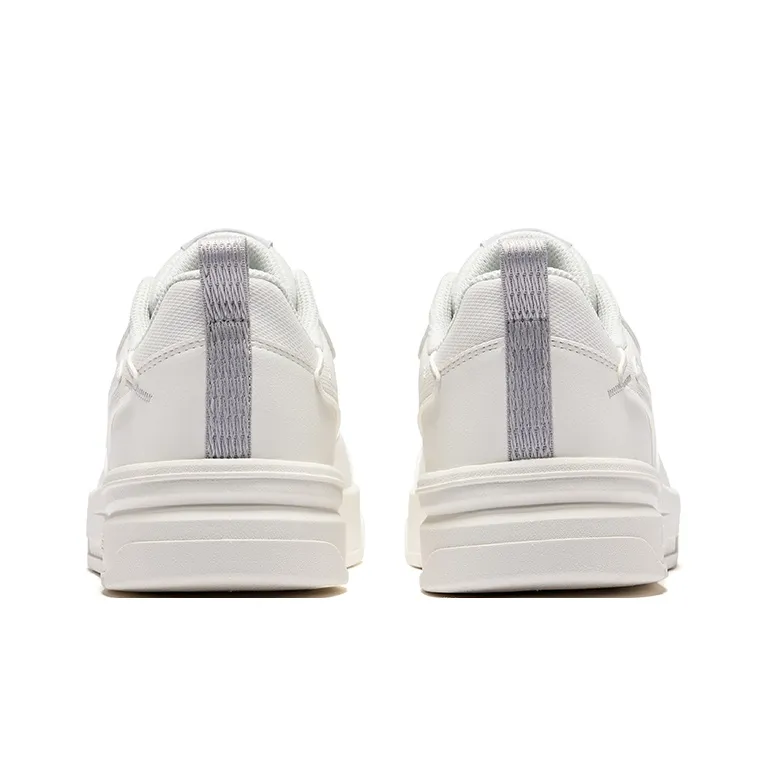 Erke Flying Phoenix Abrasion Resistant Slip Resistant Low Top Skateboard Shoes Men's Microcrystal White-3