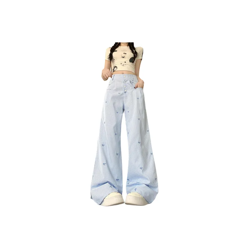 GOSO Casual Pants Women's Blue-2