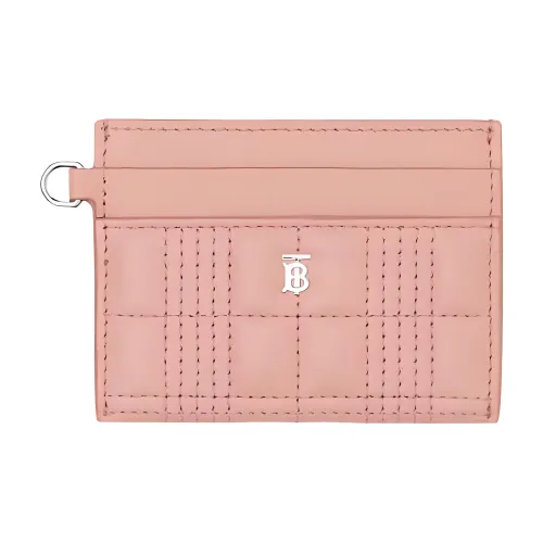 Burberry Lambskin Card Holder Women's Rouge Pink Red
