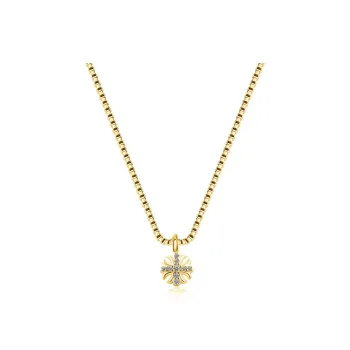 WIC 925 Silver Moissan Pendant Necklaces Unisex