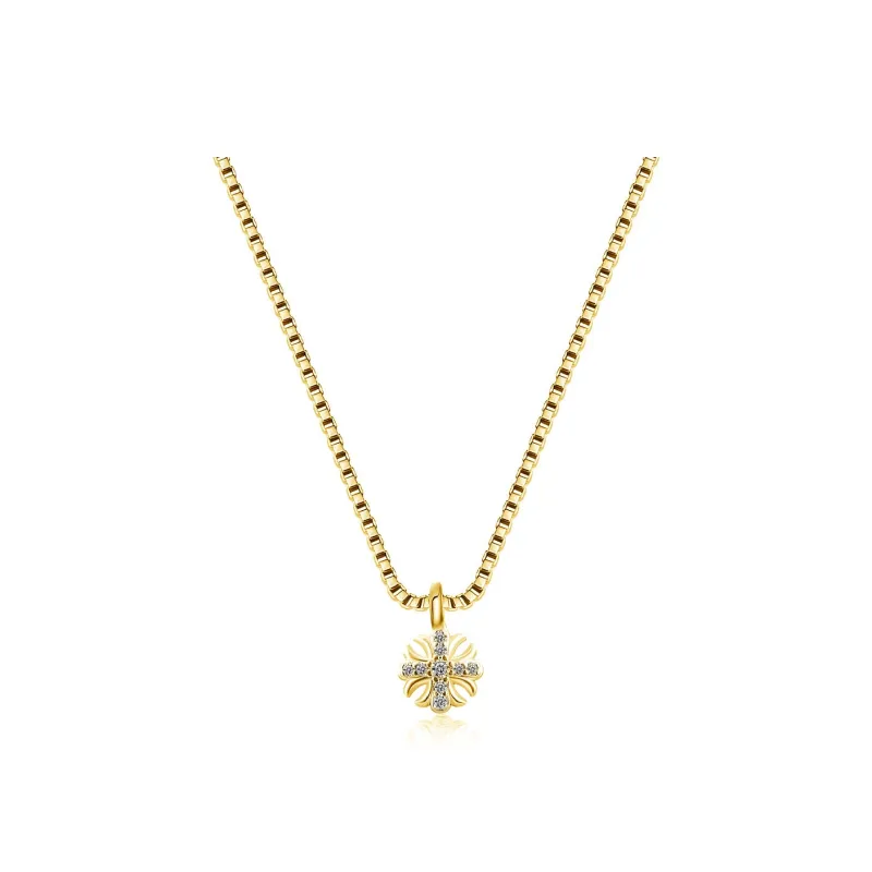 WIC 925 Silver Moissan Pendant Necklaces Unisex-0