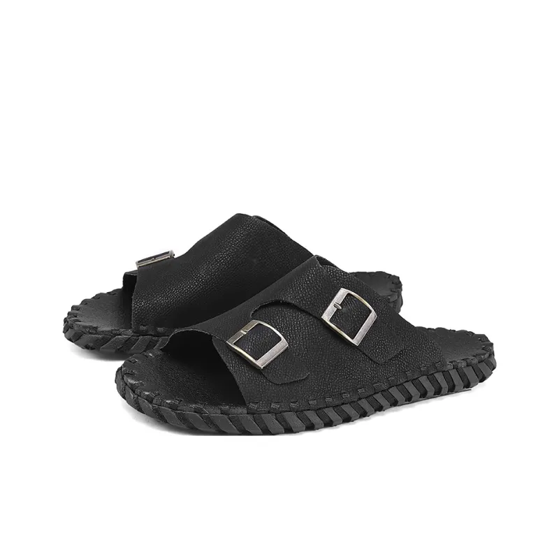 AMICNIEGD Slip Resistant Odor Resistant Abrasion Resistant Slide Slippers Men's-3