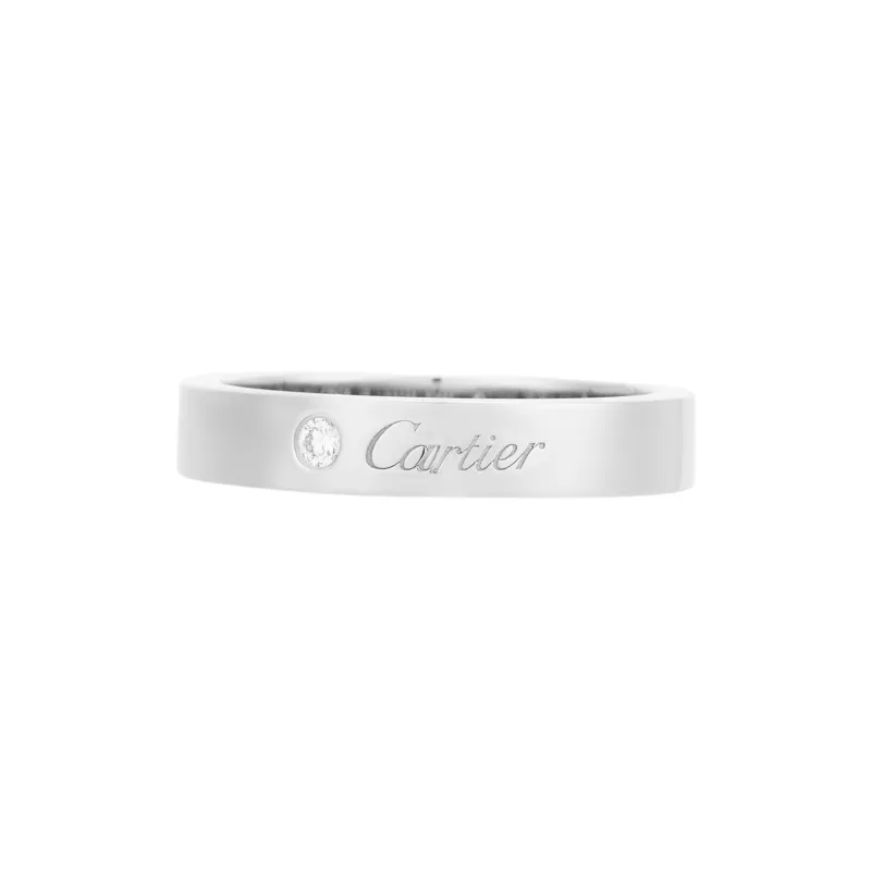 CARTIER C De Cartier Rings Platinum Rings Unisex-2