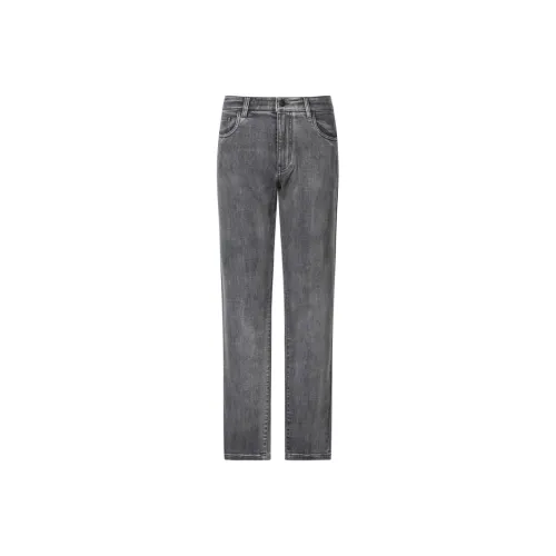 ANDREW MACKENZIE Jeans Men Light Gray
