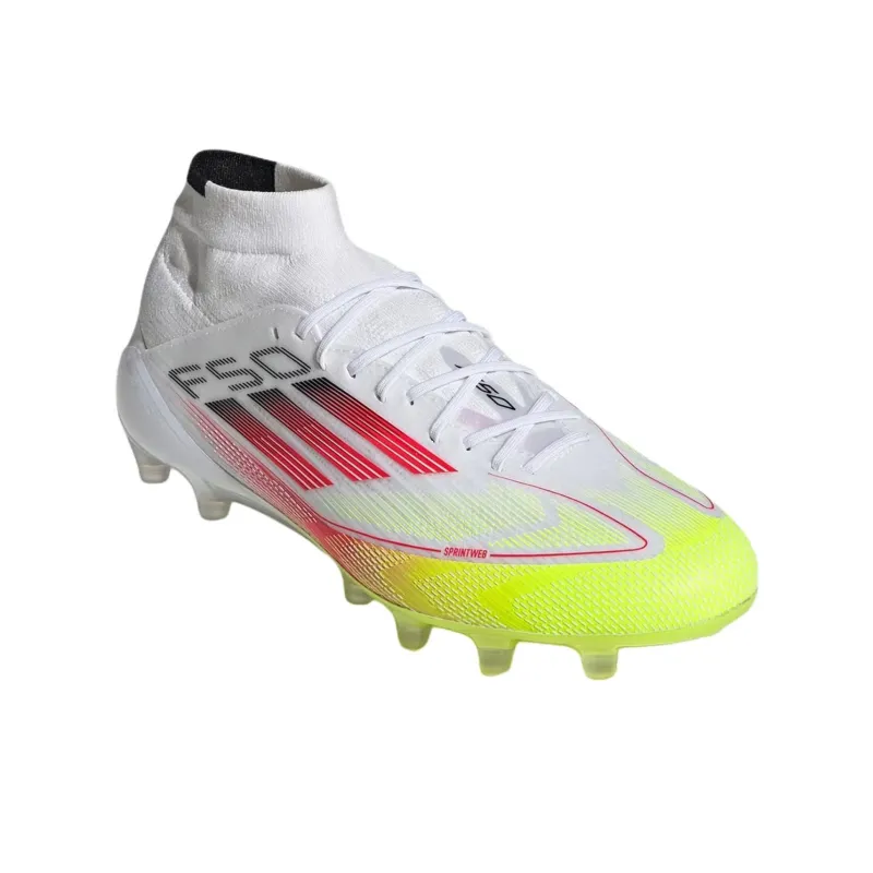 Adidas F50 ELITE Soccer Shoes Women's White Red Yellow-2