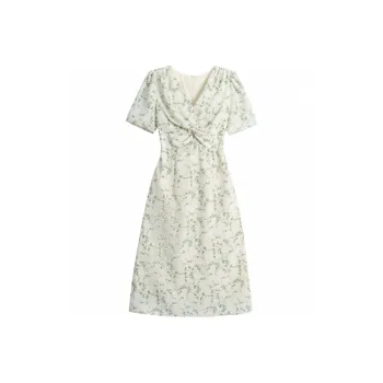 GUOZHEN Short Sleeved Dress Women's