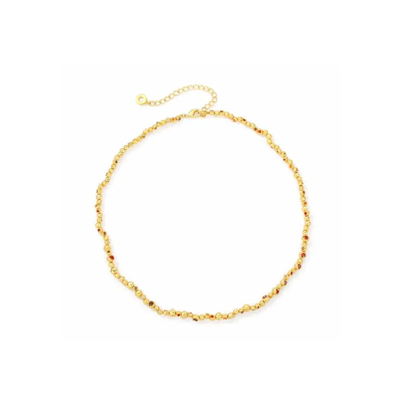 OOAK 18K Gold Plated Copper Necklaces Women's-2