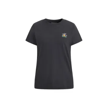 Short Sentence T Shirts Women's Gray Black A