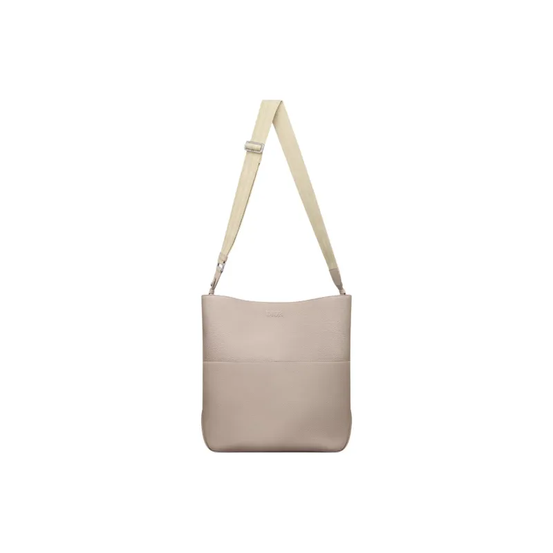 DIOR Calfskin Hobo Bag Shoulder Bag Unisex Beige-1