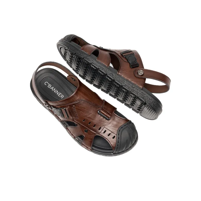 C°BANNER Beach Sandals Men's Brown-3