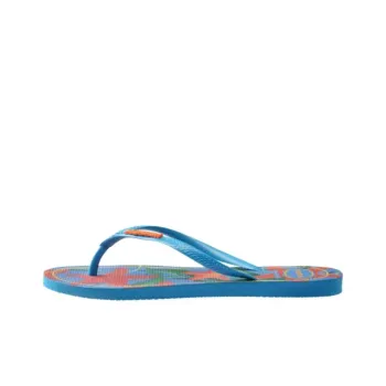 Havaianas Rubber Sole Abrasion Resistant Flip Flops Women's Blue