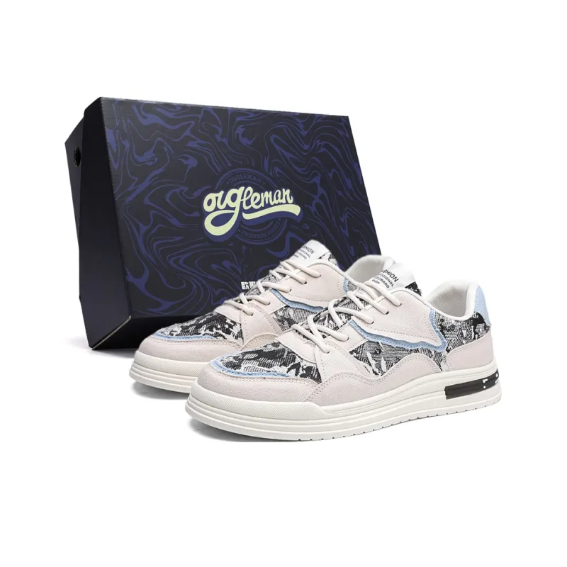 OUGLEMEN Low Top Skateboard Shoes Men's-5