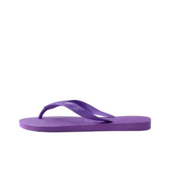 Havaianas Rubber Sole Abrasion Resistant Flip Flops Unisex Purple