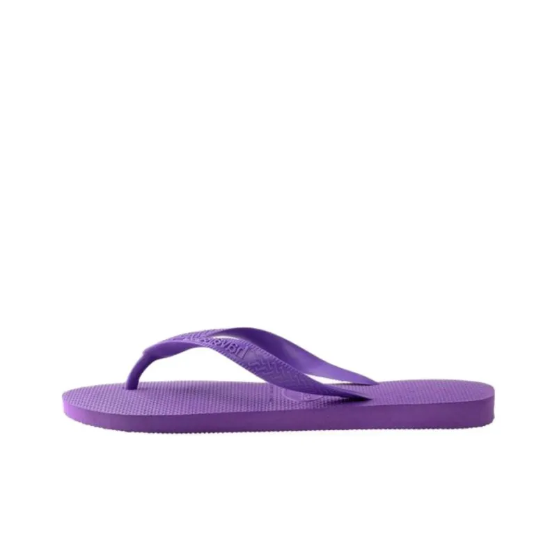 Havaianas Rubber Sole Abrasion Resistant Flip Flops Unisex Purple-0