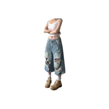 Weles Denim Shorts Unisex Blue