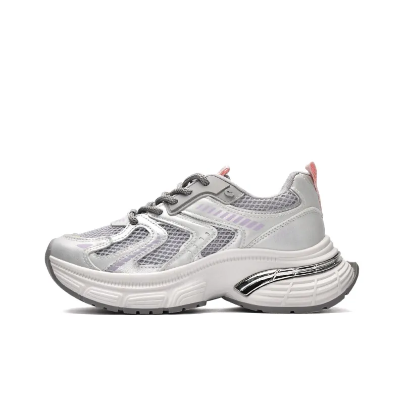 VICTORIA&VERA Slip Resistant, Abrasion Resistant, Breathable, Lightweight Low Top Chunky Sneakers Women's-5