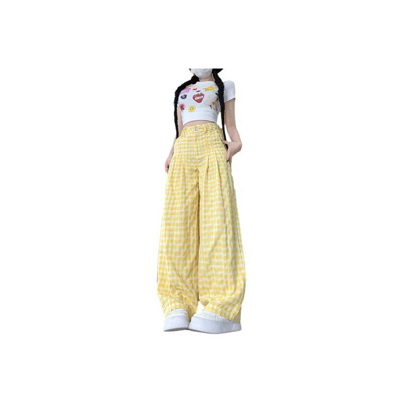 GOSO Casual Pants Women's Yellow-0