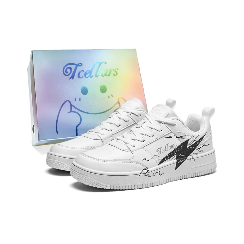 TCELLARS Skateboard Shoes Unisex Low Top White-120