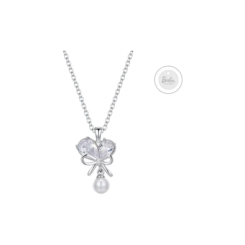 Barbie Titanium Steel Necklaces Women's Silver-1