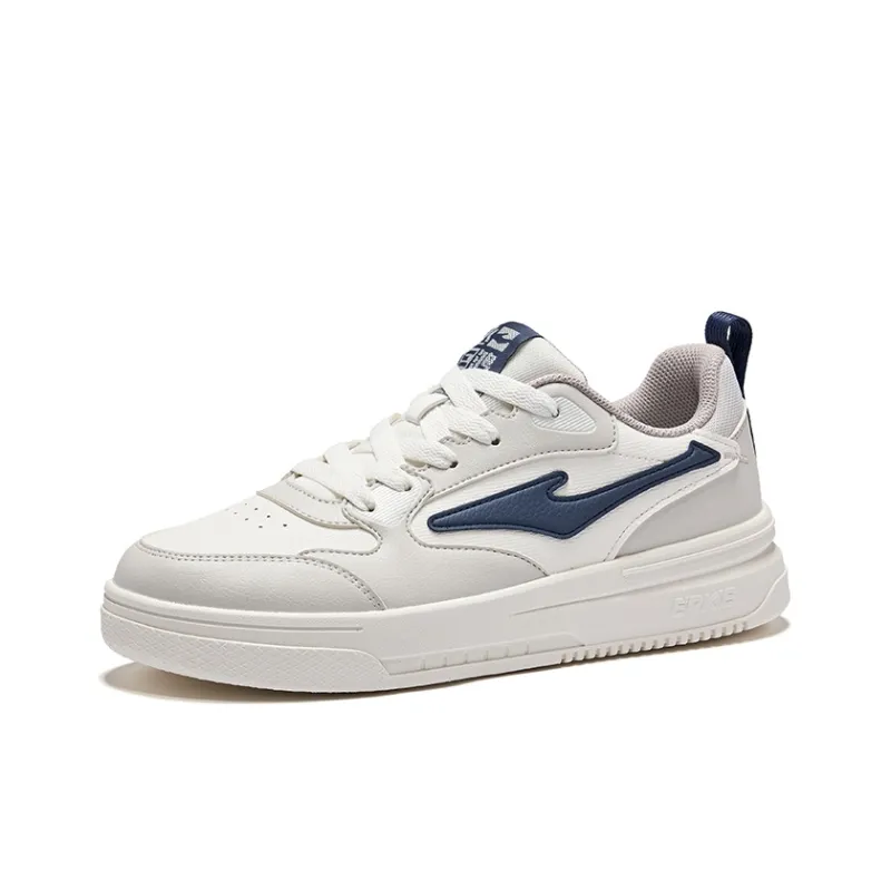Erke Anti Slip Wear Resistant Low Top Skateboard Shoes Men's Microcrystal White Wild Gray-2