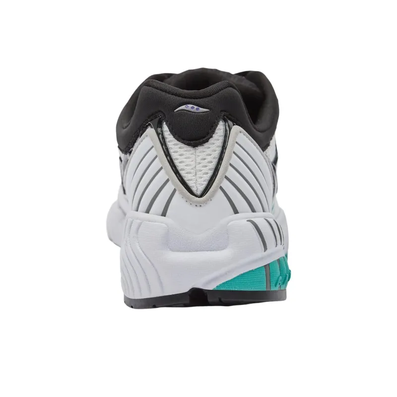 Saucony Grid Web Abrasion Resistant Breathable Low Top Running Shoes Men's White-4