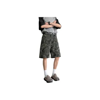 CORNILOT Denim Shorts Unisex Camouflage