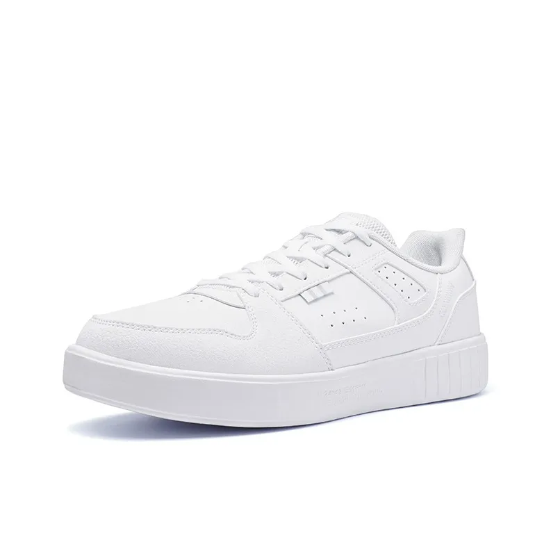 361° Anti Slip Wear Resistant Low Top Skateboard Shoes Men's White Gray-1