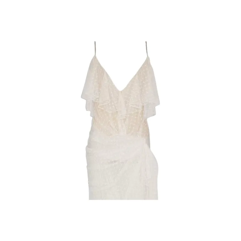 BALMAIN Slip Dress Women's White-1