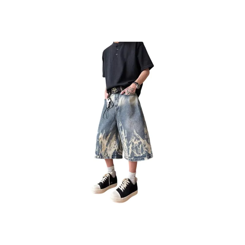 Weles Denim Shorts Unisex Blue-1