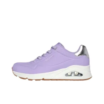 Skechers Uno Shimmer Away Low Top Casual Shoes Women's Purple