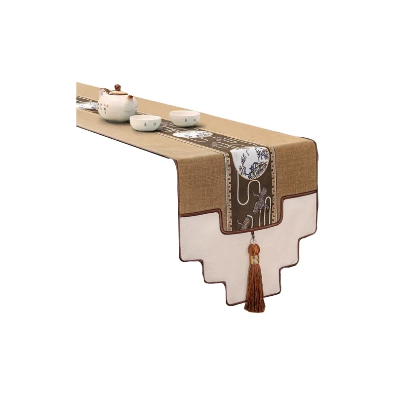 LUOYIJIA Fabric New Chinese Style Waterproof Table Runners & Tea Table Padding Cloth-6
