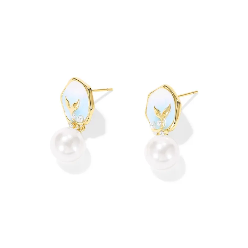 DODOGOGO S925 Silver Stud Earrings Women's-2