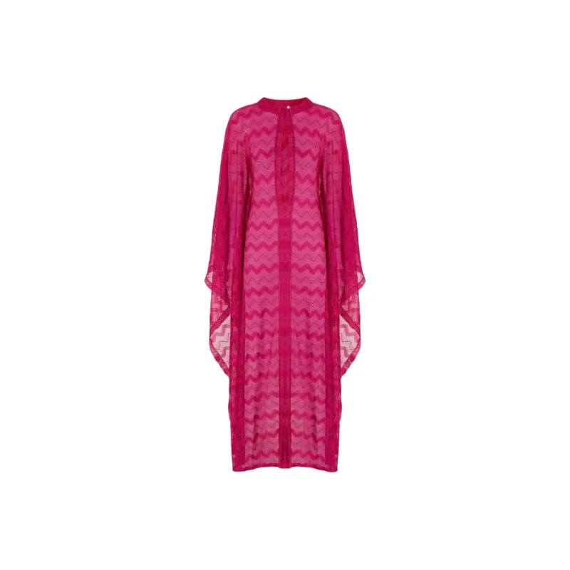 MISSONI Long Sleeved Dress Women's Purple-0