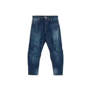 Doublet Draped Detailing Jeans